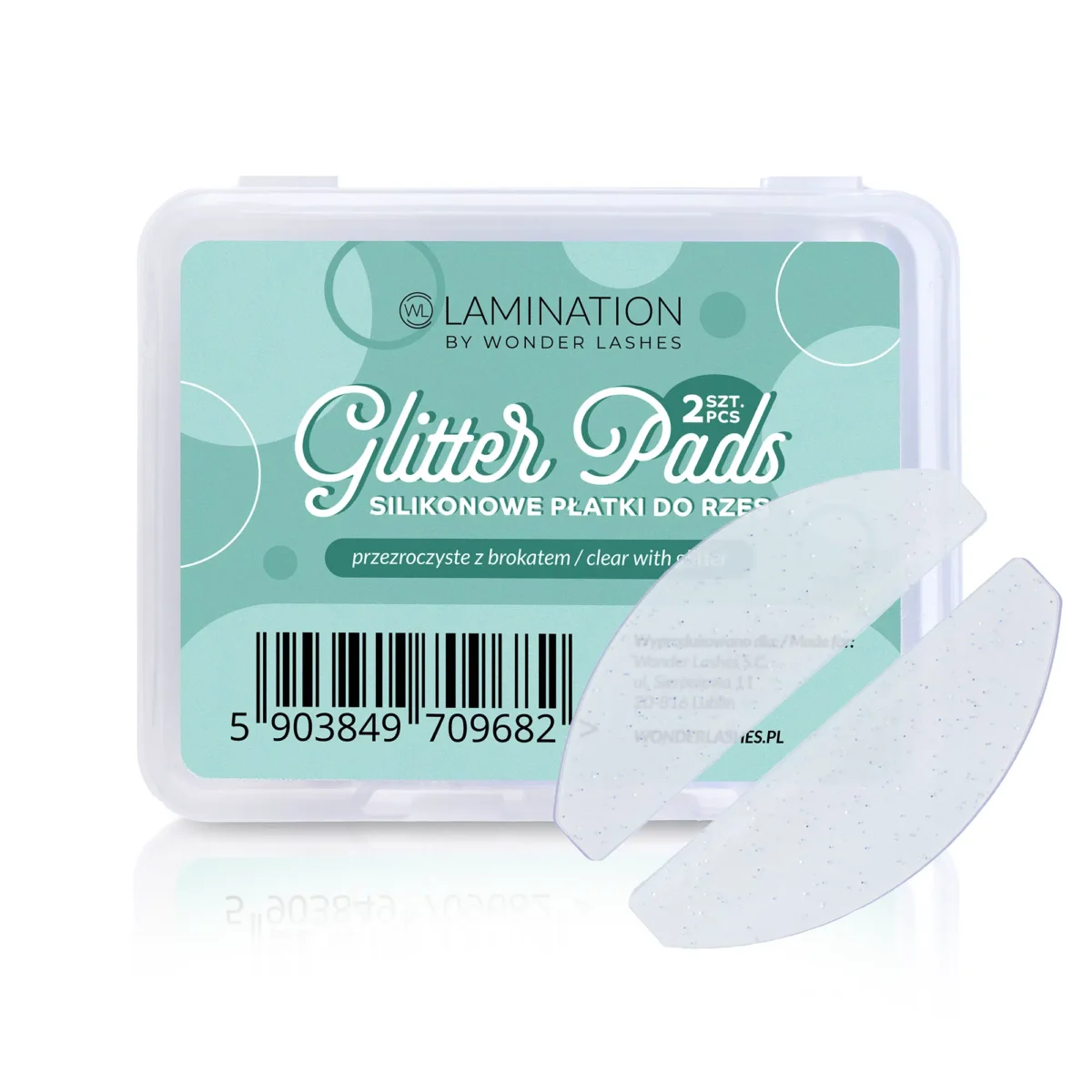 WONDER LASHES Glitter Pads - Silikonowe płatki do rzęs