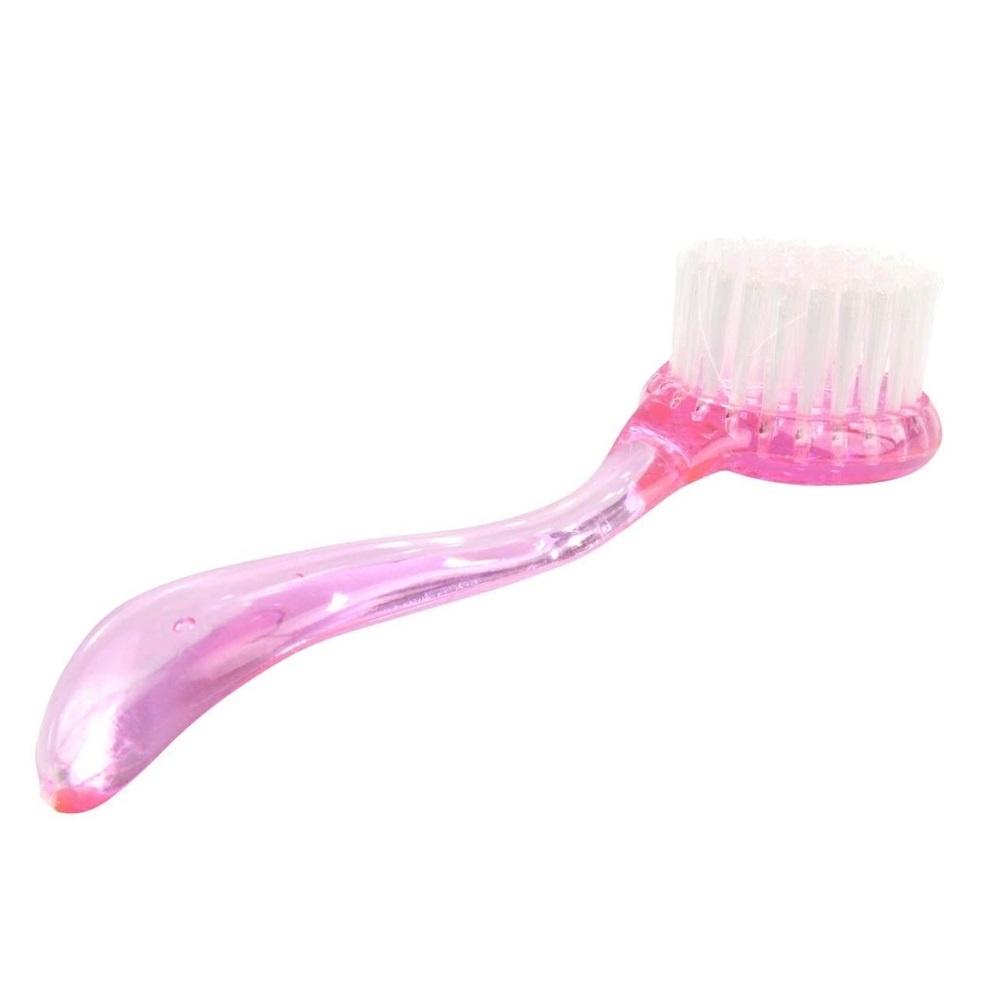 Szczoteczka okrągła różowa manicure pedicure 1szt