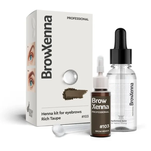 Brow Xenna #103 Rich Taupe 10ml + baza hialuronowa 30ml