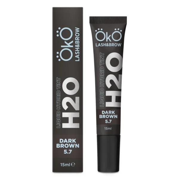 OkO lash & brow Farba do brwi i rzęs H20 Liquid Hybrid Tint Dark Brown 5.7, 15 ml